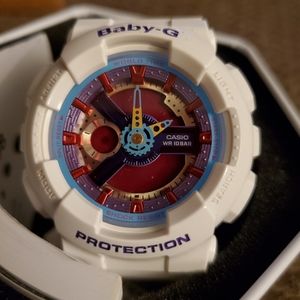 Beautiful Baby G watch! White, purple, teal, red